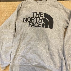 Grey North Face hoodie
